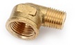 BRASS FITTING&lt;BR&gt;1/8&quot; NPT MALE X 1/4&quot; NPT FEMALE REDUCING ELBOW